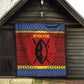 Eswatini Flag Quilt Nguni Shield Spear Pattern