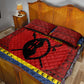 Eswatini Flag Quilt Bed Set Nguni Shield Spear Pattern