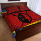Eswatini Flag Quilt Bed Set Nguni Shield Spear Pattern