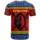 Eswatini Flag T shirt Nguni Shield Spear Pattern