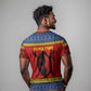 Eswatini Flag T shirt Nguni Shield Spear Pattern