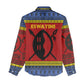 Eswatini Flag Women Casual Shirt Nguni Shield Spear Pattern