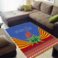 Aloe Vera Eswatini Area Rug Flag Print and Cultural Motif From Thorn to Flame