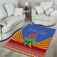 Aloe Vera Eswatini Area Rug Flag Print and Cultural Motif From Thorn to Flame
