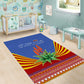 Aloe Vera Eswatini Area Rug Flag Print and Cultural Motif From Thorn to Flame
