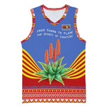 Aloe Vera Eswatini Basketball Jersey Flag Print and Cultural Motif From Thorn to Flame - African Pride