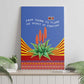 Aloe Vera Eswatini Canvas Wall Art Flag Print and Cultural Motif From Thorn to Flame
