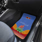 Aloe Vera Eswatini Car Mats Flag Print and Cultural Motif From Thorn to Flame
