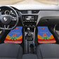 Aloe Vera Eswatini Car Mats Flag Print and Cultural Motif From Thorn to Flame