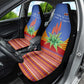 Aloe Vera Eswatini Car Seat Cover Flag Print and Cultural Motif From Thorn to Flame