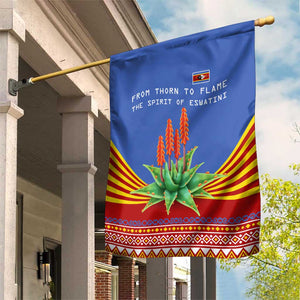 Aloe Vera Eswatini Garden Flag Flag Print and Cultural Motif From Thorn to Flame