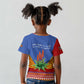 Aloe Vera Eswatini Kid T shirt Flag Print and Cultural Motif From Thorn to Flame