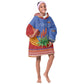 Aloe Vera Eswatini Kid Wearable Blanket Hoodie Flag Print and Cultural Motif From Thorn to Flame