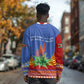 Aloe Vera Eswatini Long Sleeve Shirt Flag Print and Cultural Motif From Thorn to Flame