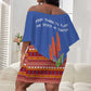 Aloe Vera Eswatini Off Shoulder Short Dress Flag Print and Cultural Motif From Thorn to Flame