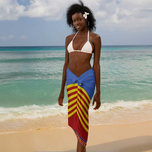 Aloe Vera Eswatini Sarong Flag Print and Cultural Motif From Thorn to Flame
