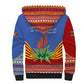 Aloe Vera Eswatini Sherpa Hoodie Flag Print and Cultural Motif From Thorn to Flame