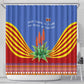 Aloe Vera Eswatini Shower Curtain Flag Print and Cultural Motif From Thorn to Flame