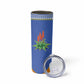 Aloe Vera Eswatini Skinny Tumbler Flag Print and Cultural Motif From Thorn to Flame