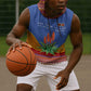 Aloe Vera Eswatini Sleeveless Hoodie Flag Print and Cultural Motif From Thorn to Flame - African Pride