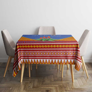 Aloe Vera Eswatini Tablecloth Flag Print and Cultural Motif From Thorn to Flame