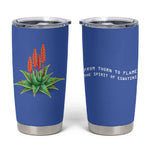 Aloe Vera Eswatini Tumbler Cup Flag Print and Cultural Motif From Thorn to Flame