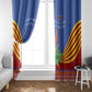 Aloe Vera Eswatini Window Curtain Flag Print and Cultural Motif From Thorn to Flame
