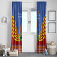 Aloe Vera Eswatini Window Curtain Flag Print and Cultural Motif From Thorn to Flame