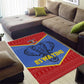Elephant Eswatini Area Rug Swaziland Shield Tribal Pattern and National Flag