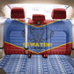 Elephant Eswatini Back Car Seat Cover Swaziland Shield Tribal Pattern and National Flag