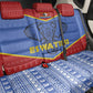 Elephant Eswatini Back Car Seat Cover Swaziland Shield Tribal Pattern and National Flag