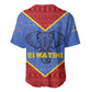 Elephant Eswatini Baseball Jersey Swaziland Shield Tribal Pattern and National Flag