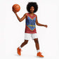 Elephant Eswatini Basketball Jersey Swaziland Shield Tribal Pattern and National Flag - African Pride