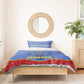 Elephant Eswatini Bedding Set Swaziland Shield Tribal Pattern and National Flag