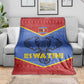 Elephant Eswatini Blanket Swaziland Shield Tribal Pattern and National Flag