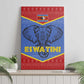 Elephant Eswatini Canvas Wall Art Swaziland Shield Tribal Pattern and National Flag