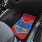 Elephant Eswatini Car Mats Swaziland Shield Tribal Pattern and National Flag