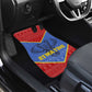Elephant Eswatini Car Mats Swaziland Shield Tribal Pattern and National Flag