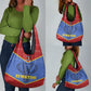 Elephant Eswatini Grocery Bag Swaziland Shield Tribal Pattern and National Flag