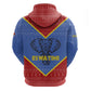 Elephant Eswatini Hoodie Swaziland Shield Tribal Pattern and National Flag