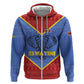 Elephant Eswatini Hoodie Swaziland Shield Tribal Pattern and National Flag