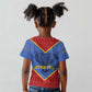 Elephant Eswatini Kid T shirt Swaziland Shield Tribal Pattern and National Flag