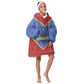 Elephant Eswatini Kid Wearable Blanket Hoodie Swaziland Shield Tribal Pattern and National Flag