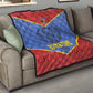 Elephant Eswatini Quilt Swaziland Shield Tribal Pattern and National Flag