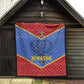 Elephant Eswatini Quilt Swaziland Shield Tribal Pattern and National Flag
