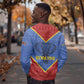 Elephant Eswatini Sweatshirt Swaziland Shield Tribal Pattern and National Flag