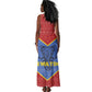 Elephant Eswatini Tank Maxi Dress Swaziland Shield Tribal Pattern and National Flag