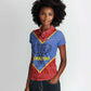 Elephant Eswatini Women Polo Shirt Swaziland Shield Tribal Pattern and National Flag