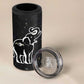 Eswatini Elephant 4 in 1 Can Cooler Tumbler Swazi Flag Colors and Cosmic Background