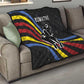 Eswatini Elephant Quilt Swazi Flag Colors and Cosmic Background